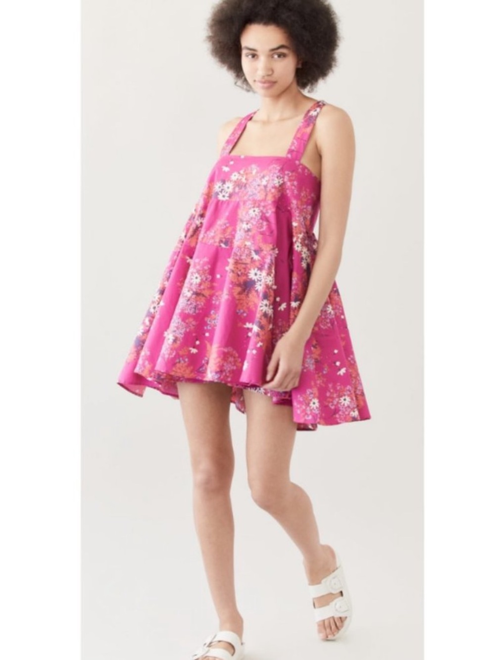 Free people floral mini dress with pockets - Picture 3 of 9
